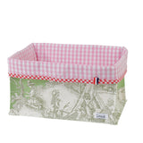 Lindgrün mit Rosa Vichy