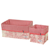 Rosa mit Rotem Vichy